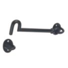 GateMate Cast Pattern Cabin Hook Black 150mm