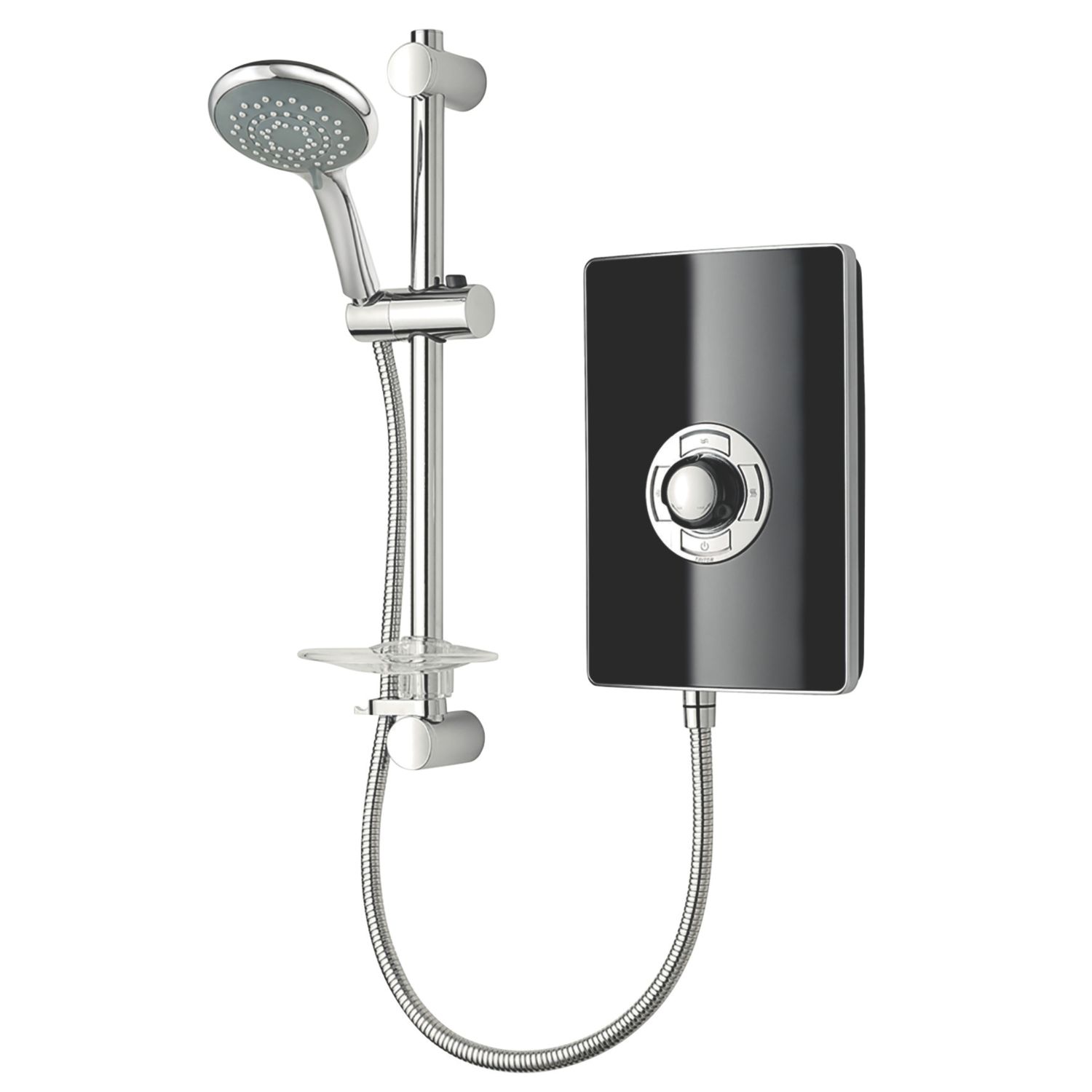 Triton Miniatures Black Gloss 8.5kW Manual Electric Shower (64619)