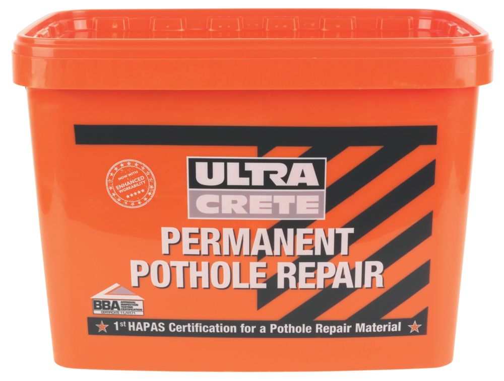 Ultra Crete Pothole Repair Black 25kg - Screwfix