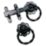 Twisted Gate Ring Latch Black 152mm