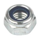 Easyfix BZP Steel Nylon Lock Nuts M4 100 Pack