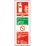 Essentials  Non Photoluminescent Water Extinguisher ID Signs 300mm x 100mm 100 Pack