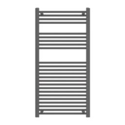Flomasta 1200mm x 600mm 2102BTU Anthracite Flat  Towel Radiator