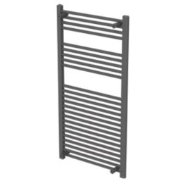 Flomasta 1200mm x 600mm 2102BTU Anthracite Flat  Towel Radiator