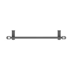 Flomasta 1200mm x 600mm 2102BTU Anthracite Flat  Towel Radiator