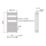 Flomasta 1200mm x 600mm 2102BTU Anthracite Flat  Towel Radiator