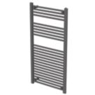 Flomasta 1200mm x 600mm 2102BTU Anthracite Flat  Towel Radiator