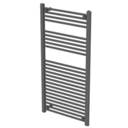 Flomasta 1200mm x 600mm 2102BTU Anthracite Flat  Towel Radiator