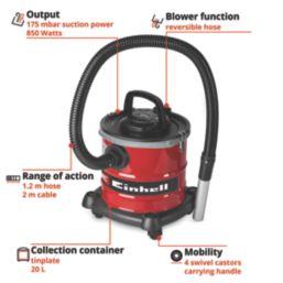 Einhell TC-AV 2032 DW 850W 20Ltr  Ash Vacuum 220-240V