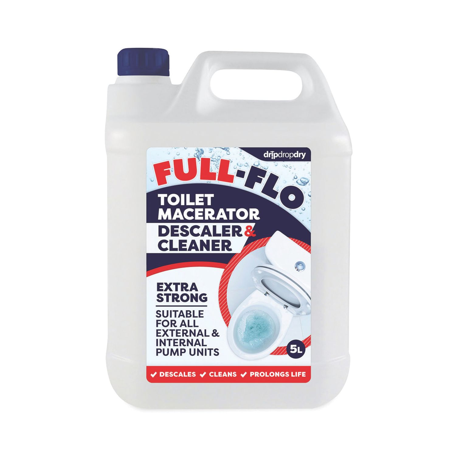 Dripdropdry Full-Flo CL-FFMC-5L Macerator Descaler & Cleaner 5Ltr (646CP)