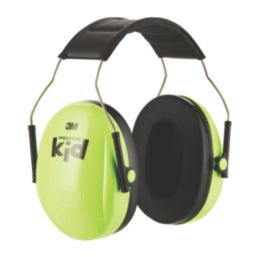 3M Peltor H510AK Kids Ear Defenders Green 27dB SNR