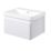 Essentials Genoa Vanity Unit with Basin Matt White 605mm x 460mm x 360mm