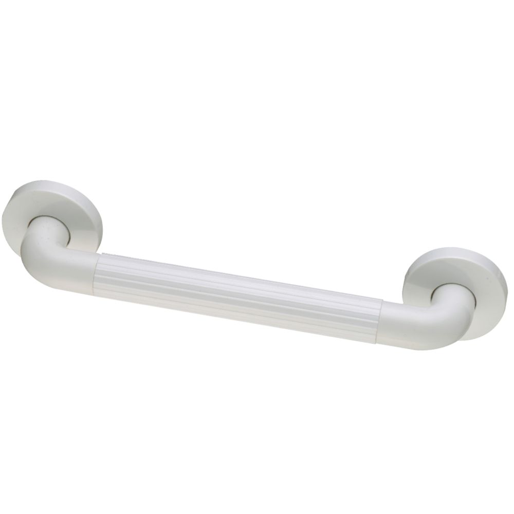Straight Household ABS Grab Bar White 300mm