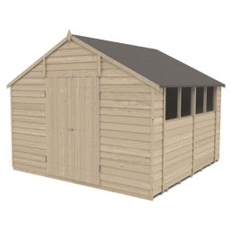 Forest  10' x 10' (Nominal) Apex Overlap Timber Shed