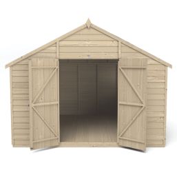 Forest  10' x 10' (Nominal) Apex Overlap Timber Shed