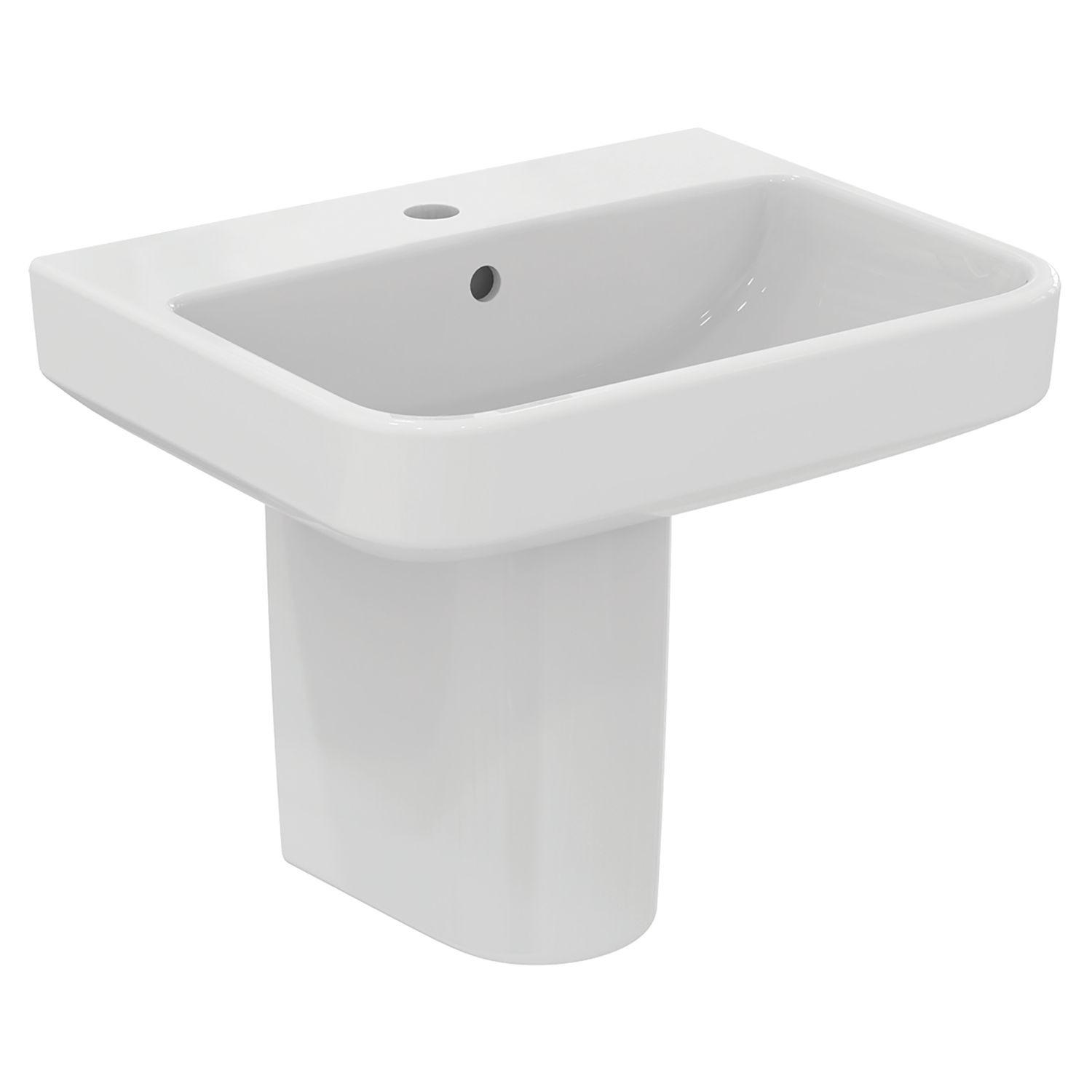 Ideal Standard i.life B Washbasin & Semi Pedestal 1 Tap Hole 550mm (646KC)