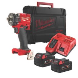 Refurb Milwaukee M18 FIW2F38-502X FUEL 18V 2 x 5.0Ah Li-Ion RedLithium Brushless Cordless Impact Wrench
