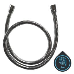 Swirl  Shower Hose Chrome 10mm x 2m
