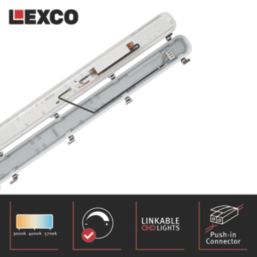 Lexco Alrai Single 5ft LED CCT Batten 55W 3850-7700lm 220-240V