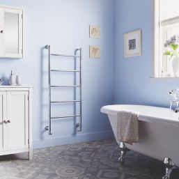 Towelrads 1200mm x 560mm 648BTU Chrome Flat Designer Towel Radiator