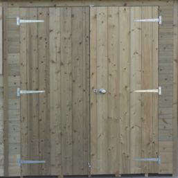 Forest Timberdale 12' x 8' 6" (Nominal) Reverse Apex Tongue & Groove Timber Shed with Assembly