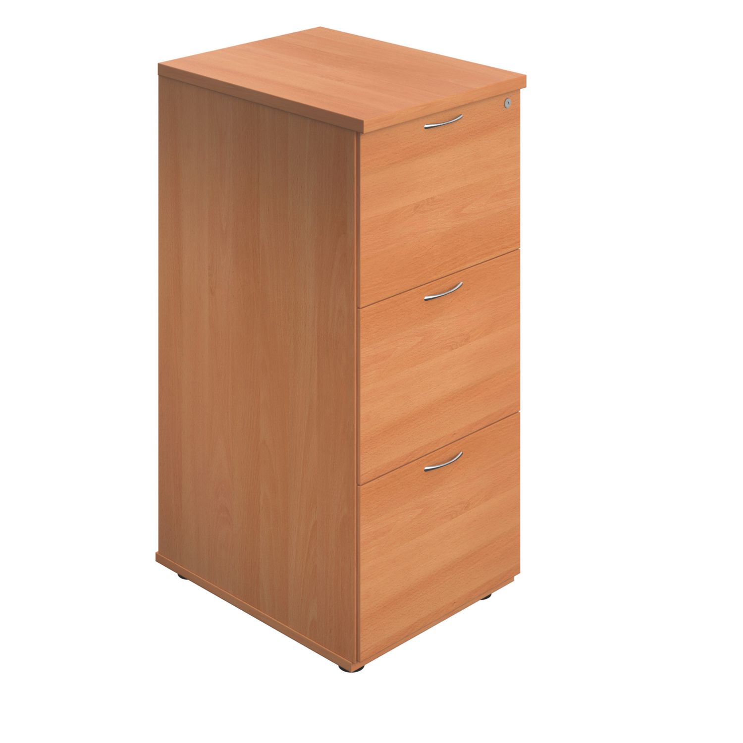 TC Group Essentials 3-Drawer Filing Cabinet Beech 464mm x 1055mm (646TT)