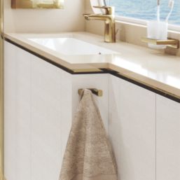 Hansgrohe AddStoris Double Bathroom Hook Polished Gold Optic