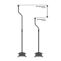 AVF Universal Speaker Stands Black