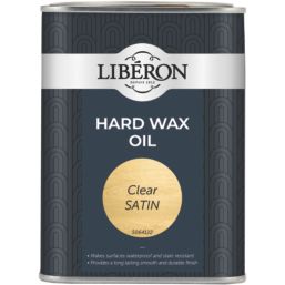 Liberon 1Ltr Clear Satin Water-Based Interior Wood Wax Oil