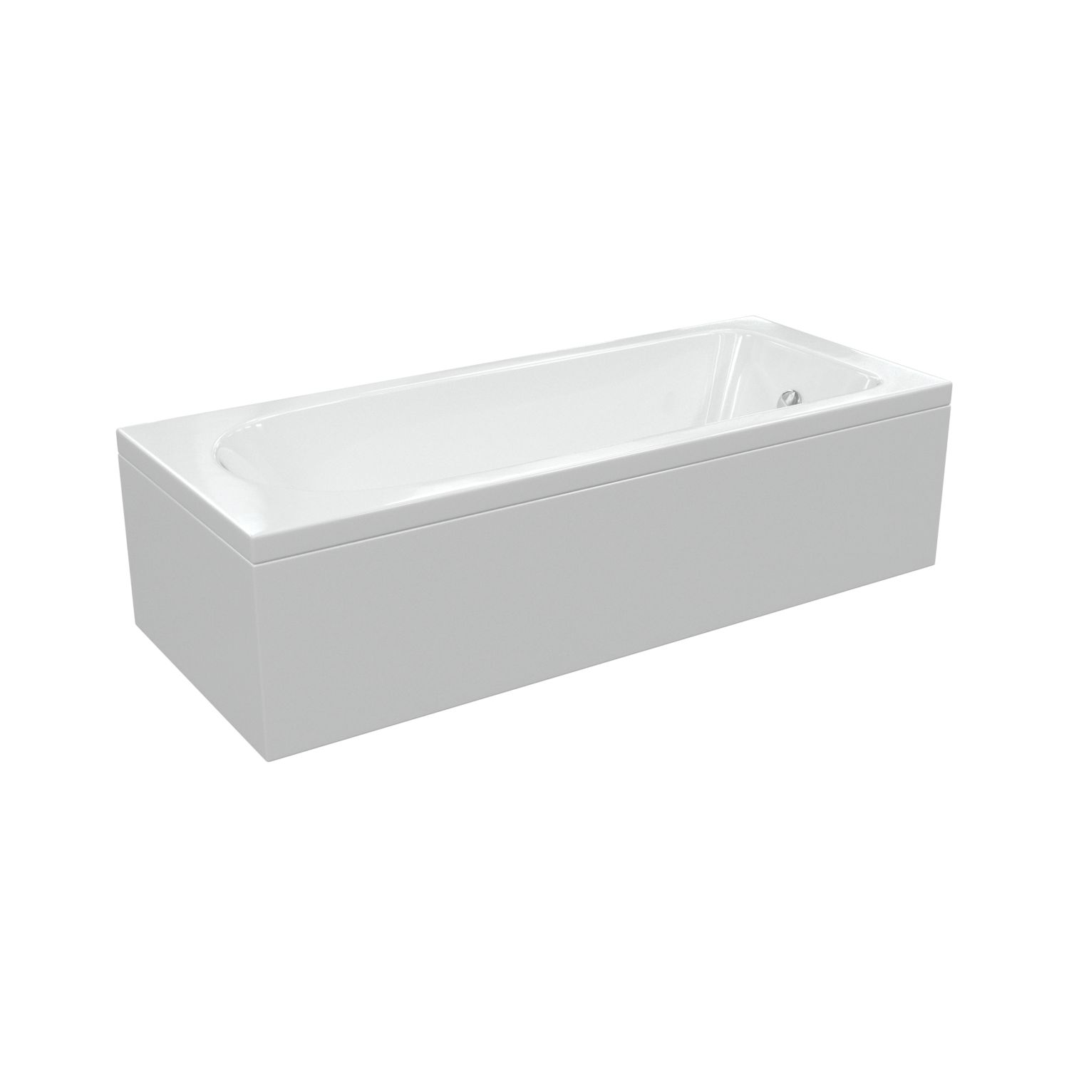 Illinois Single-Ended Bath Acrylic 2 Tap Holes 1700mm x 700mm (647AE)