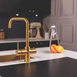 ETAL Elise 3-in-1 Instant Boiling Water Kitchen Tap Brushed Gold