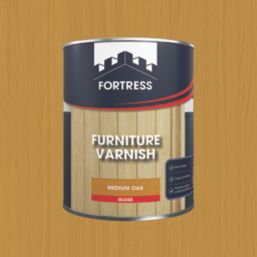 Fortress 750ml Mid Oak Gloss Water-Based Interior Furniture Varnish