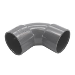 FloPlast Solvent Weld Waste Bend 92.5° Anthracite Grey 40mm 5 Pack