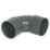 FloPlast Solvent Weld Waste Bend 92.5° Anthracite Grey 40mm 5 Pack