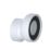 Viva  Rigid 20mm Offset WC Pan Connector White 130mm