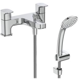 Ideal Standard Ceraplan Chrome 110mm Deck Mounted Dual Control Manual Shower Mixer Tap