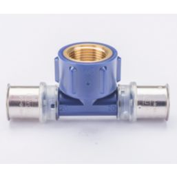 Wavin Tigris K5 Multi-Layer Composite Press-Fit Adapting One-Sided Female Tees 20mm x 0.75" x 20mm 10 Pack