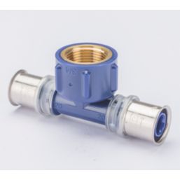 Wavin Tigris K5 Multi-Layer Composite Press-Fit Adapting One-Sided Female Tees 20mm x 0.75" x 20mm 10 Pack