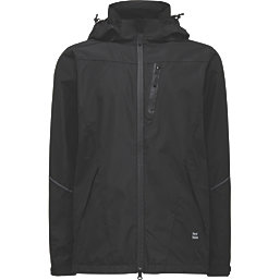 Hard Yakka Orbit Waterproof Jacket Black Large 40" Chest