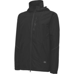 Hard Yakka Orbit Waterproof Jacket Black Large 40" Chest