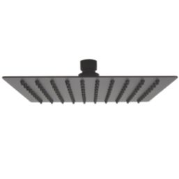 Drenky 16 '' Fixed Shower Head Square Powerful High Pressure Rainfall Stainless Steel Shower Head Large Rain Shower Head Adjustable With Swivel Ball Ultra Thin Top Spray