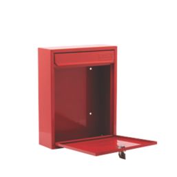 Burg-Wachter Compact Post Box Red Powder-Coated