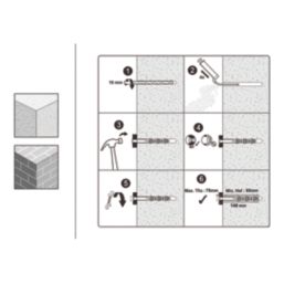 Easyfix  Hex Long Expansion Frame Fixings 10mm x 140mm 12 Pack