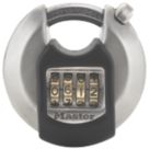 Master Lock Excell Weatherproof  Combination Disc Padlock Silver 70mm