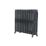 Arroll 760mm x 914mm 5405BTU Black / Silver Cast Iron 3 Column Radiator