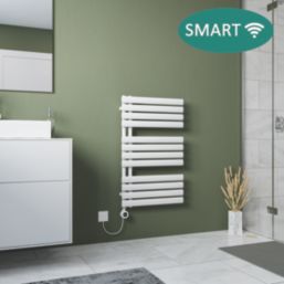Ximax 816mm x 500mm 1024BTU White Flat Electric Towel Radiator