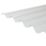 Radmat Building Materials  Corrugated PVC Roofing Sheets Clear 2500mm x 0.8mm x 950mm 5 Pack