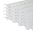 Radmat Building Materials  Corrugated PVC Roofing Sheets Clear 2500mm x 0.8mm x 950mm 5 Pack