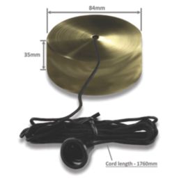 Varilight  6A 2-Way Pull Cord Switch Antique Brass