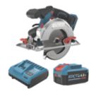 Refurb Erbauer ERI1085CSW 165mm 18V 1 x 4.0Ah Li-Ion EXT Brushless Cordless Circular Saw